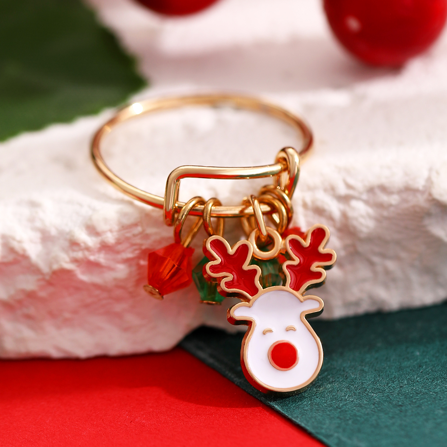 Christmas Charm Rings Festive Gift for Family Members-Jessemade AU