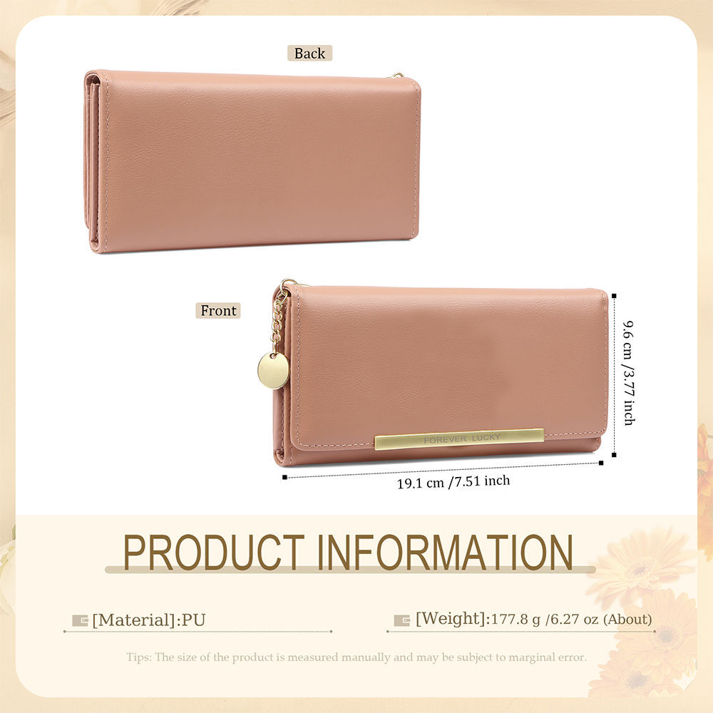 Personalised Purse Pink Calendar Wallet with Hand Design for Her