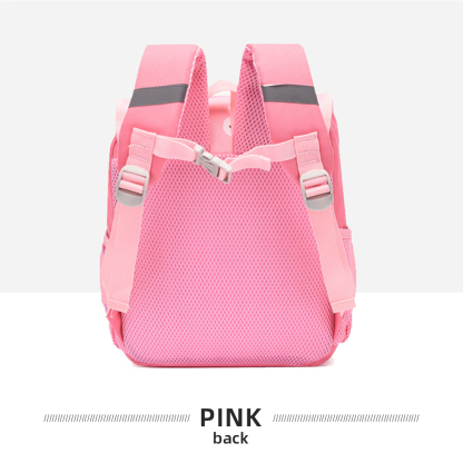 Personalised Pink Bunny Yellow Tiger Blue Dinosaur Children School Bag Embroidery Name Black Backpack Customised Schoolbag Travel Bag For Kids