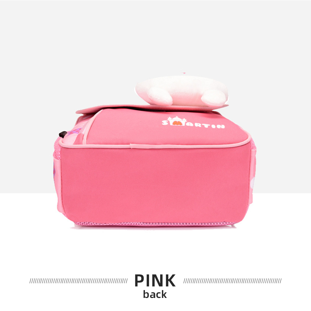 Personalised Pink Bunny Yellow Tiger Blue Dinosaur Children School Bag Embroidery Name Black Backpack Customised Schoolbag Travel Bag For Kids