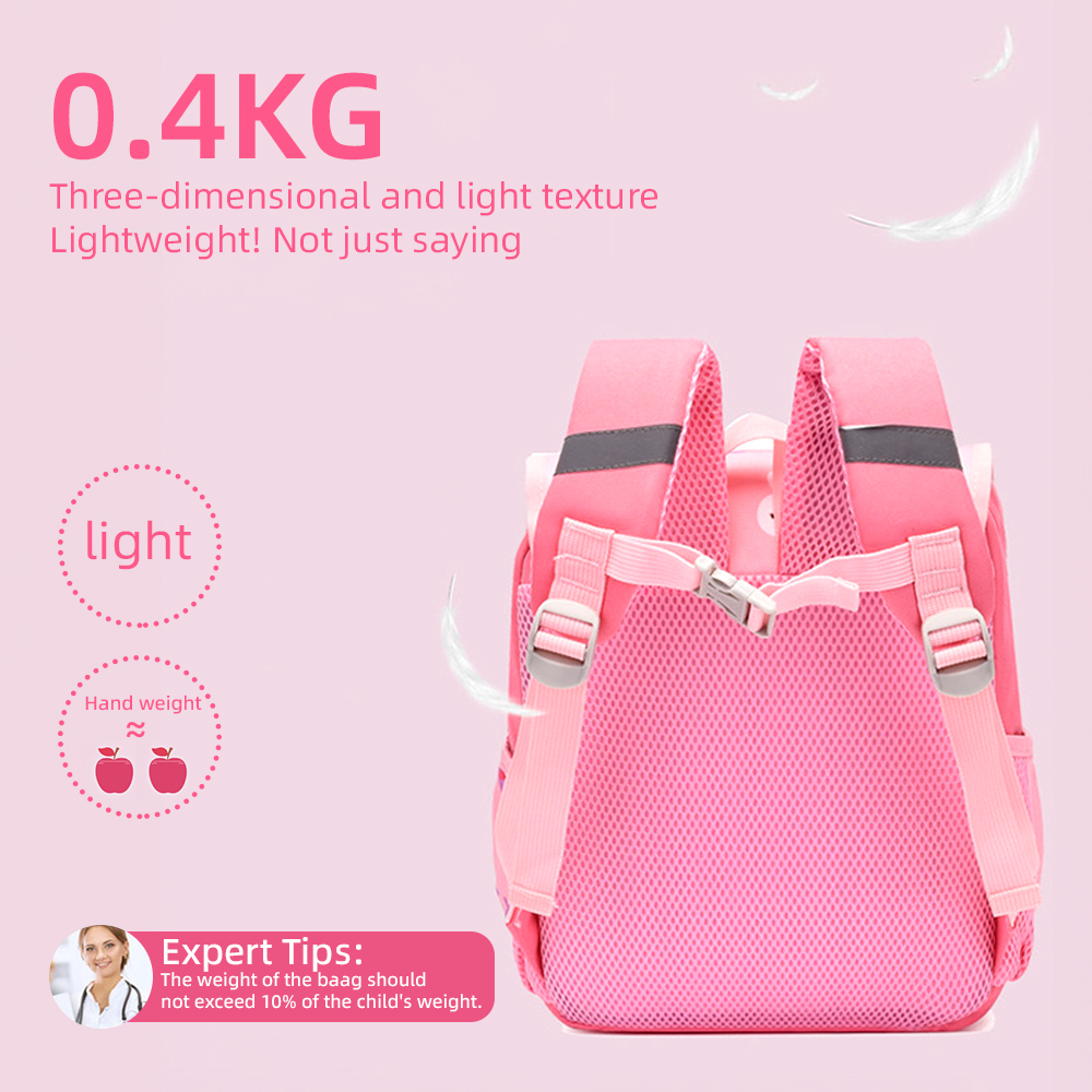 Personalised Pink Bunny Yellow Tiger Blue Dinosaur Children School Bag Embroidery Name Black Backpack Customised Schoolbag Travel Bag For Kids