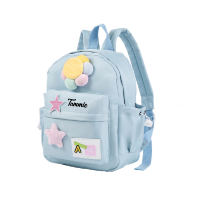 Personalised Name Cute School Bag Custom Nylon Backpack Back To School Gift for Kids-Jessemade AU