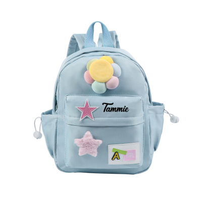 Personalised Name Cute School Bag Custom Nylon Backpack Back To School Gift for Kids-Jessemade AU