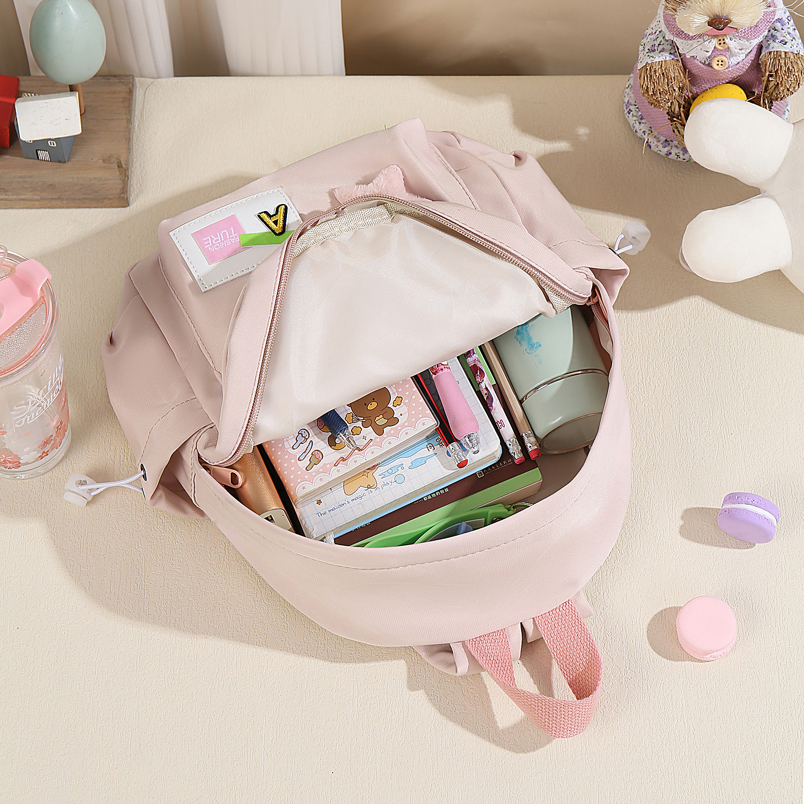 Personalised Name Cute School Bag Custom Nylon Backpack Back To School Gift for Kids-Jessemade AU