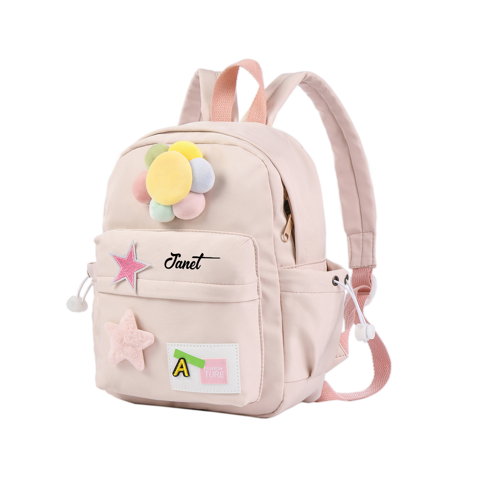 Personalised Name Cute School Bag Custom Nylon Backpack Back To School Gift for Kids-Jessemade AU