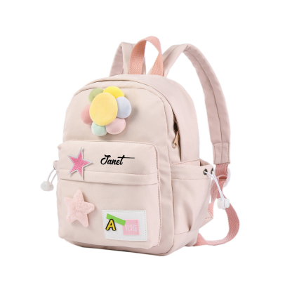 Personalised Name Cute School Bag Custom Nylon Backpack Back To School Gift for Kids-Jessemade AU