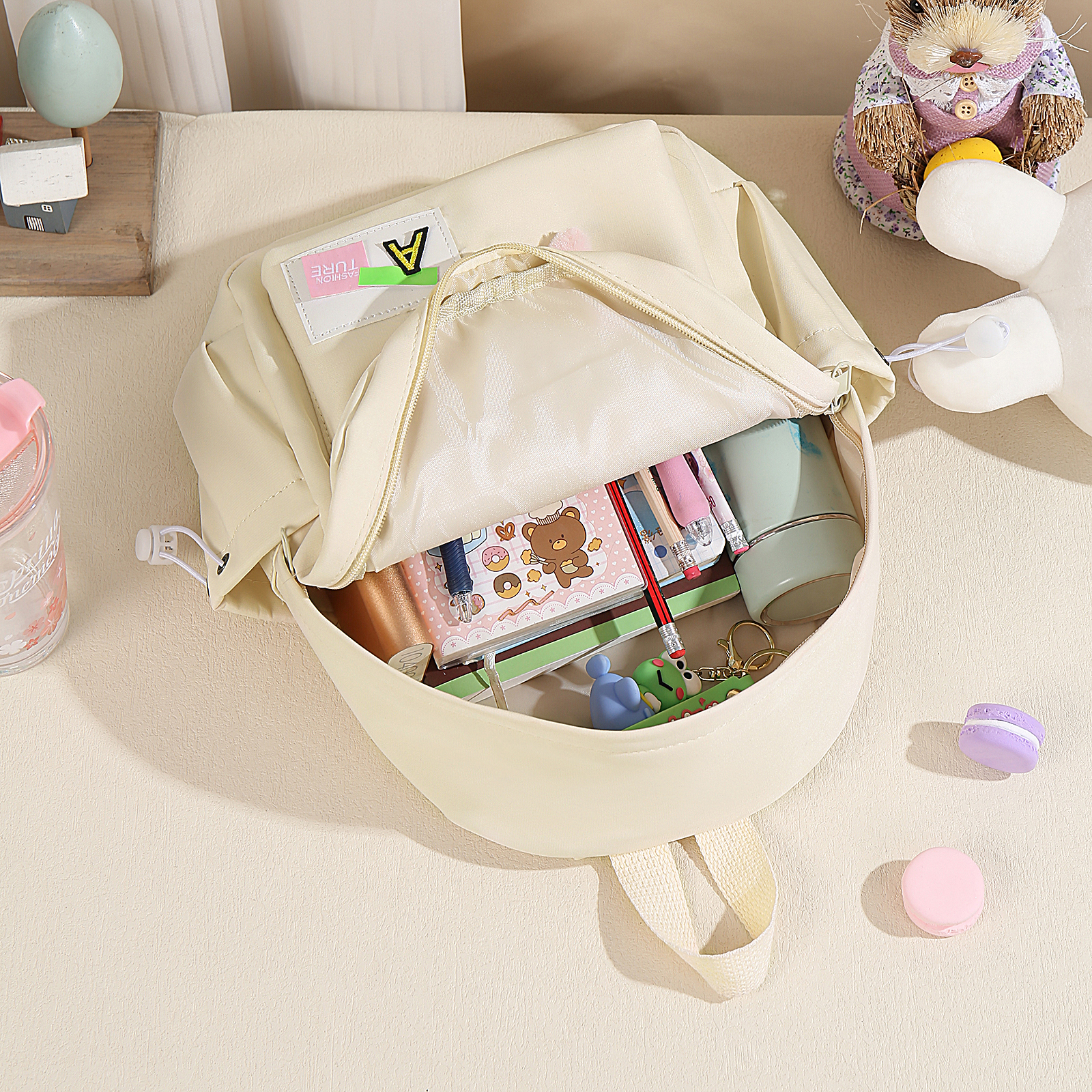 Personalised Name Cute School Bag Custom Nylon Backpack Back To School Gift for Kids-Jessemade AU