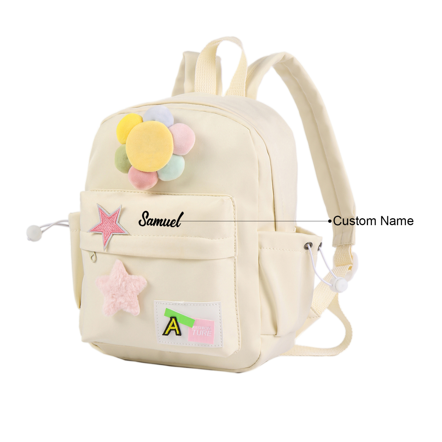 Personalised Name Cute School Bag Custom Nylon Backpack Back To School Gift for Kids-Jessemade AU