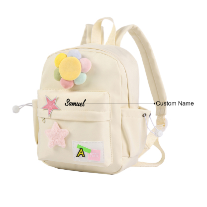 Personalised Name Cute School Bag Custom Nylon Backpack Back To School Gift for Kids-Jessemade AU