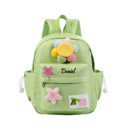 Personalised Name Cute School Bag Custom Nylon Backpack Back To School Gift for Kids-Jessemade AU