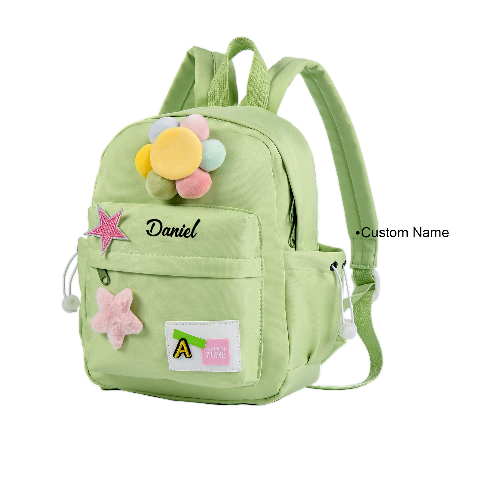 Personalised Name Cute School Bag Custom Nylon Backpack Back To School Gift for Kids-Jessemade AU