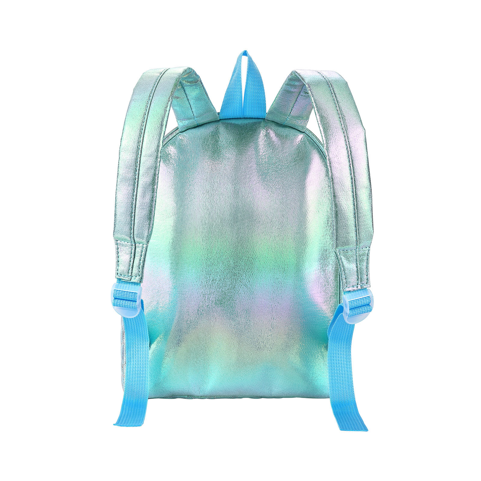 Personalised Embroidery Name Girls Holographic Quilted Pattern Fish Tail Decor Classic Backpack Gift for Kids
