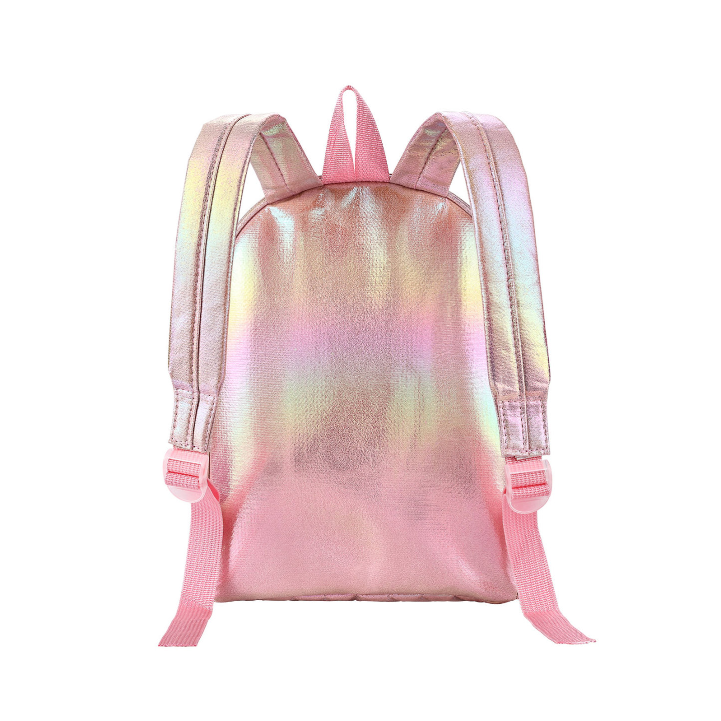 Personalised Embroidery Name Girls Holographic Quilted Pattern Fish Tail Decor Classic Backpack Gift for Kids