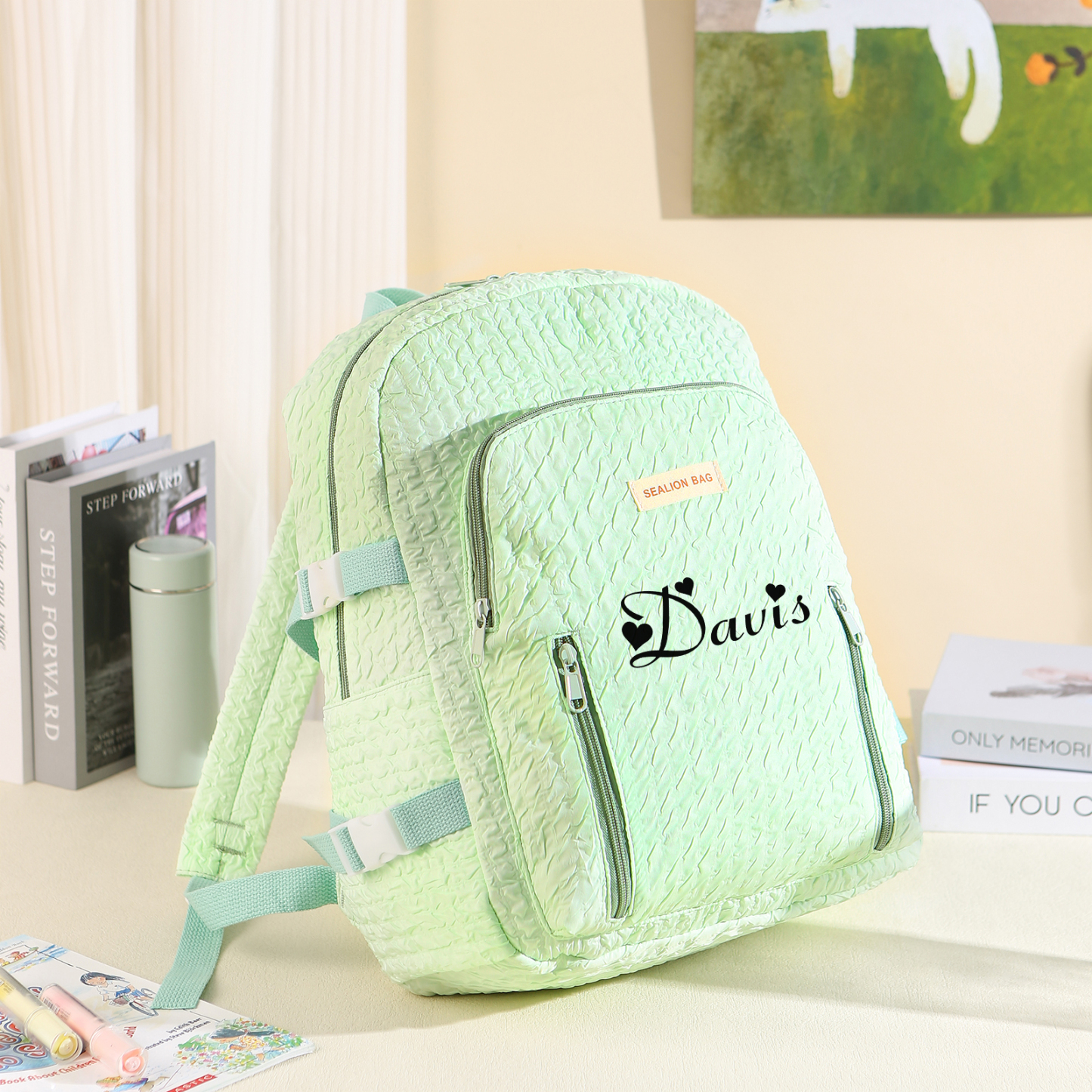 Personalised School Bag with Custom Name – Back to School Gift for Kids | Jessemade