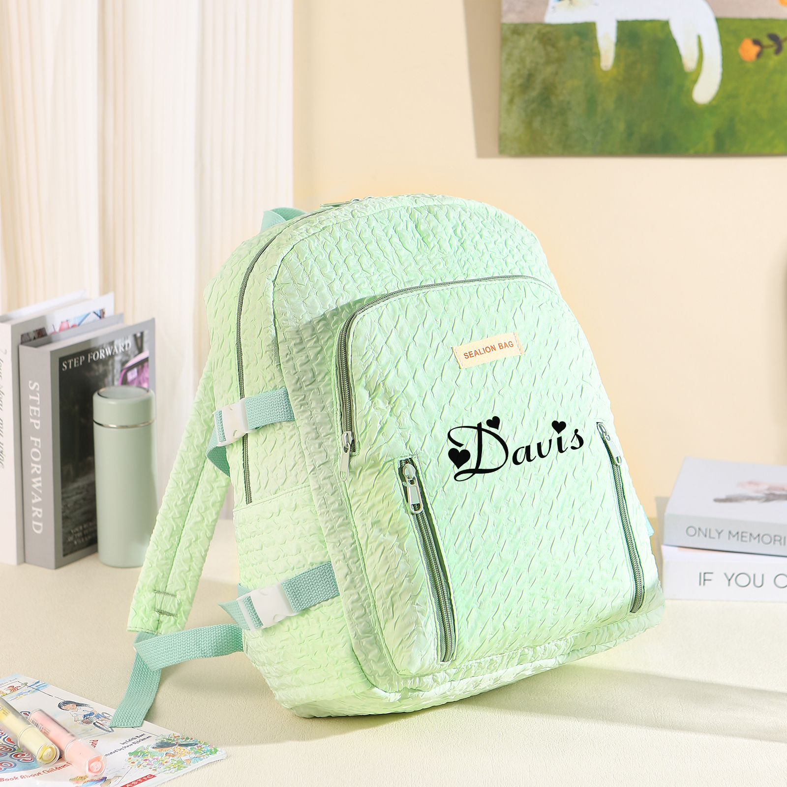 Personalised School Bag with Custom Name – Back to School Gift for Kids | Jessemade