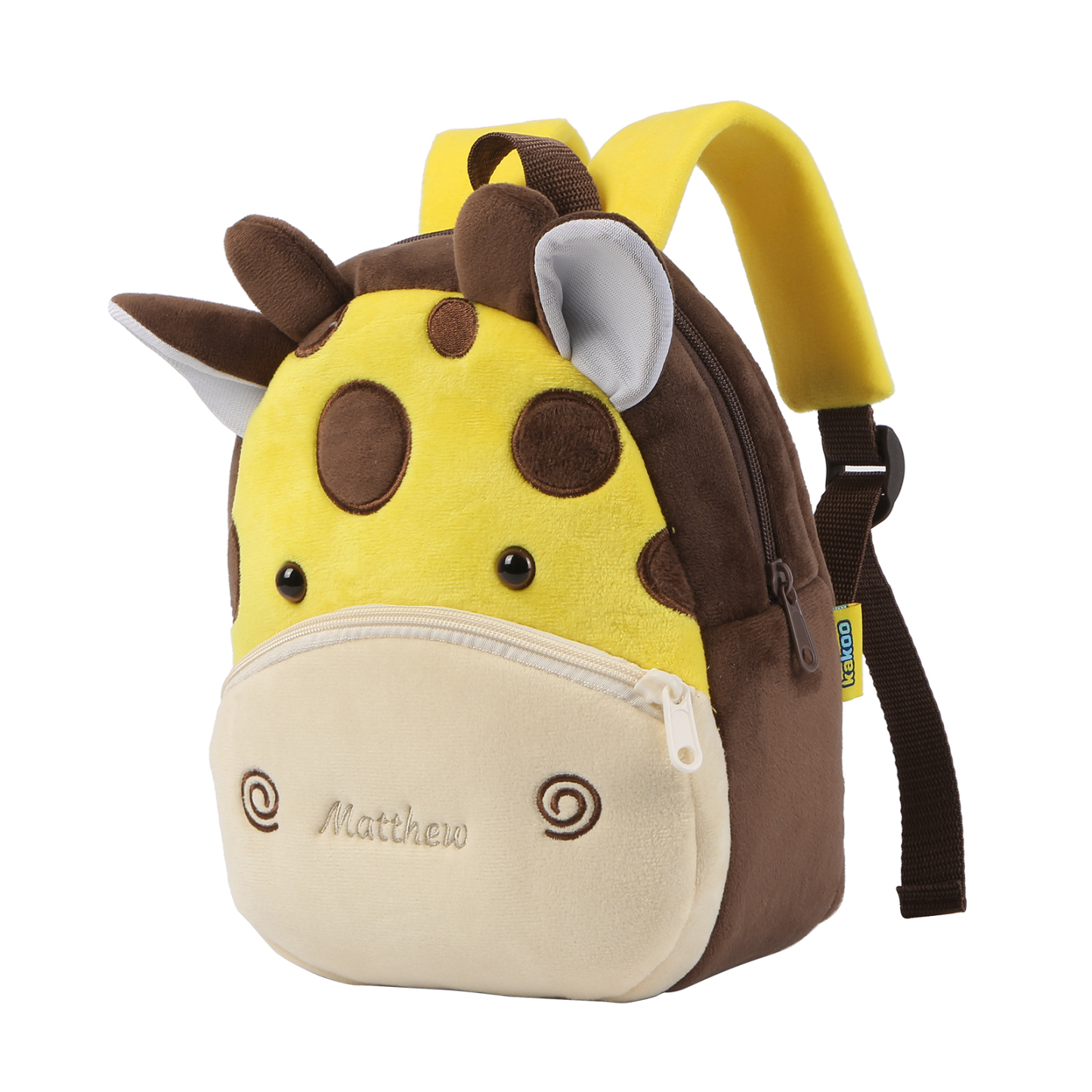 Personalised Kids School Bag with Name & Animals – Back to School Gift | Jessemade