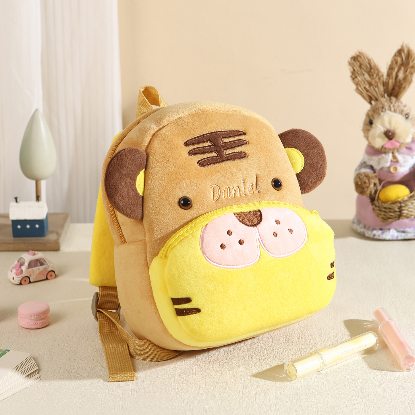 Personalised Kids School Bag with Name & Animals – Back to School Gift | Jessemade