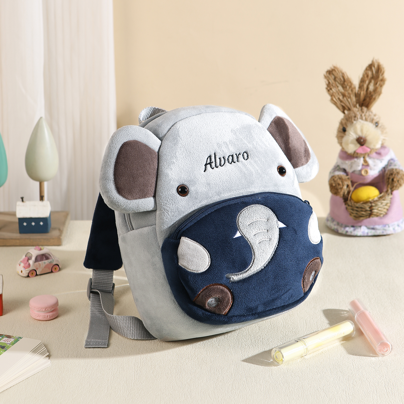 Personalised Kids School Bag with Name & Animals – Back to School Gift | Jessemade