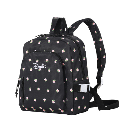Personalised Kids School Bag with Name & Flowers – Back to School Gift | Jessemade