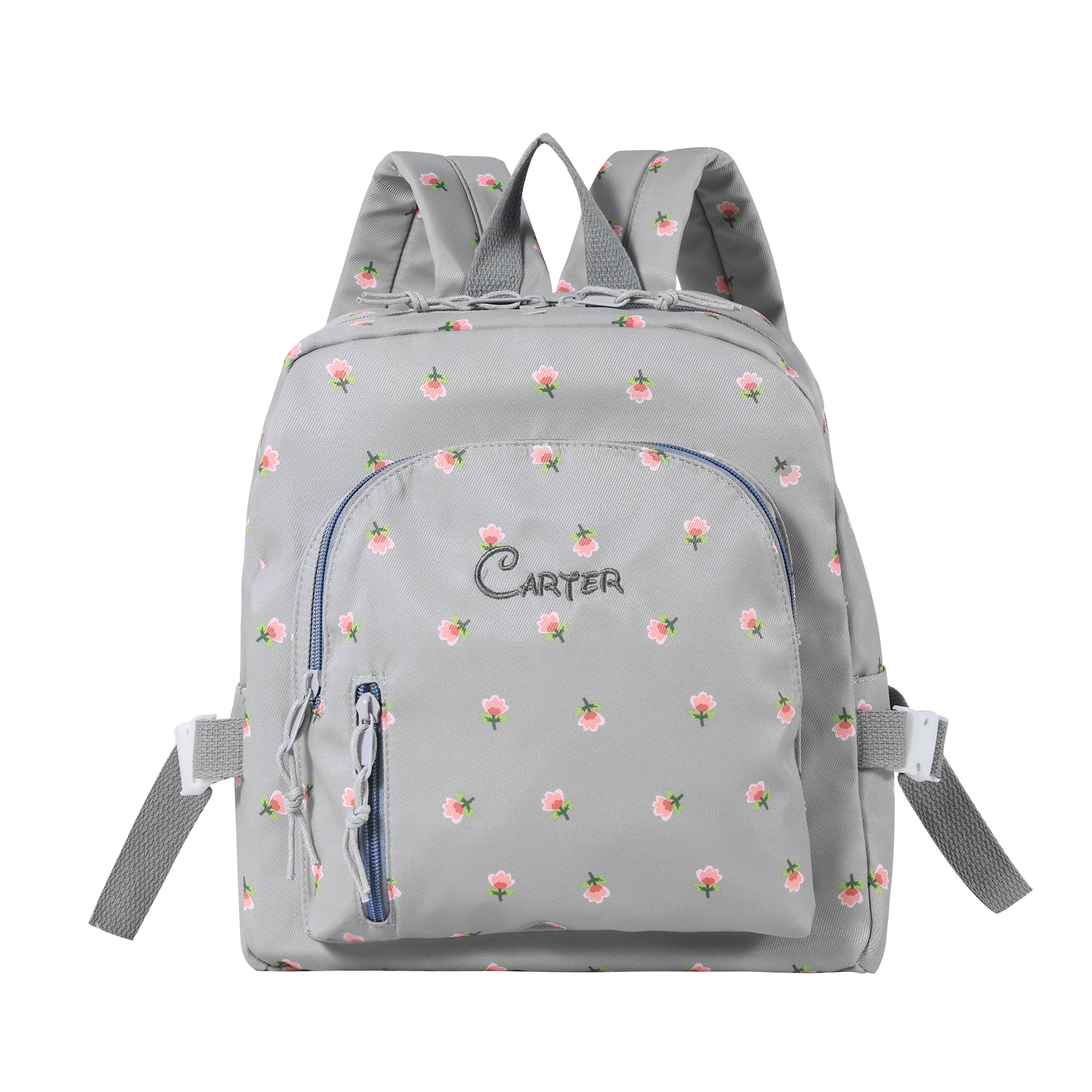 Personalised Kids School Bag with Name & Flowers – Back to School Gift | Jessemade