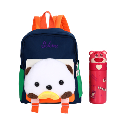 Personalised Kids Puppy Bag with Custom Name – Back to School Gift | Jessemade