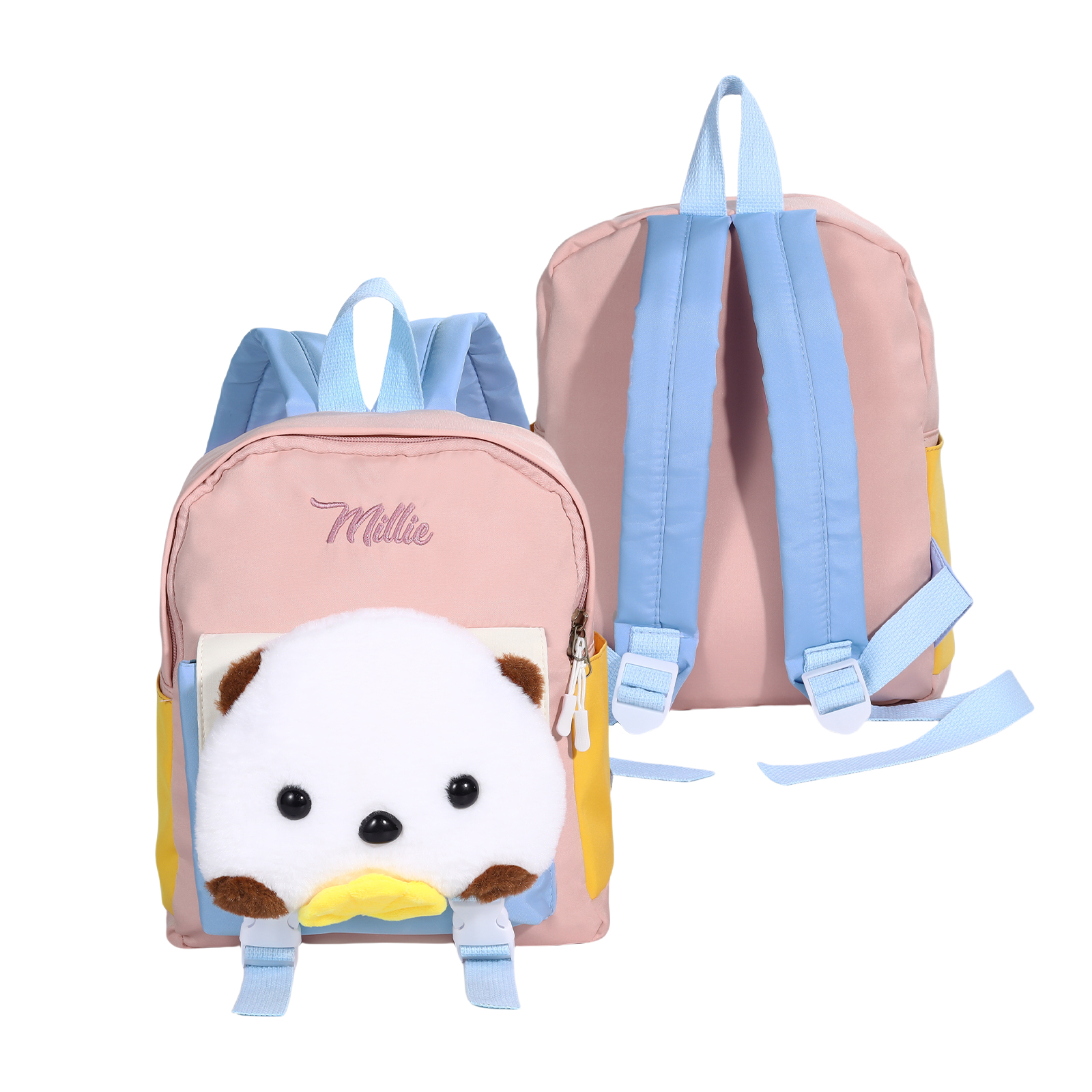 Personalised Kids Puppy Bag with Custom Name – Back to School Gift | Jessemade