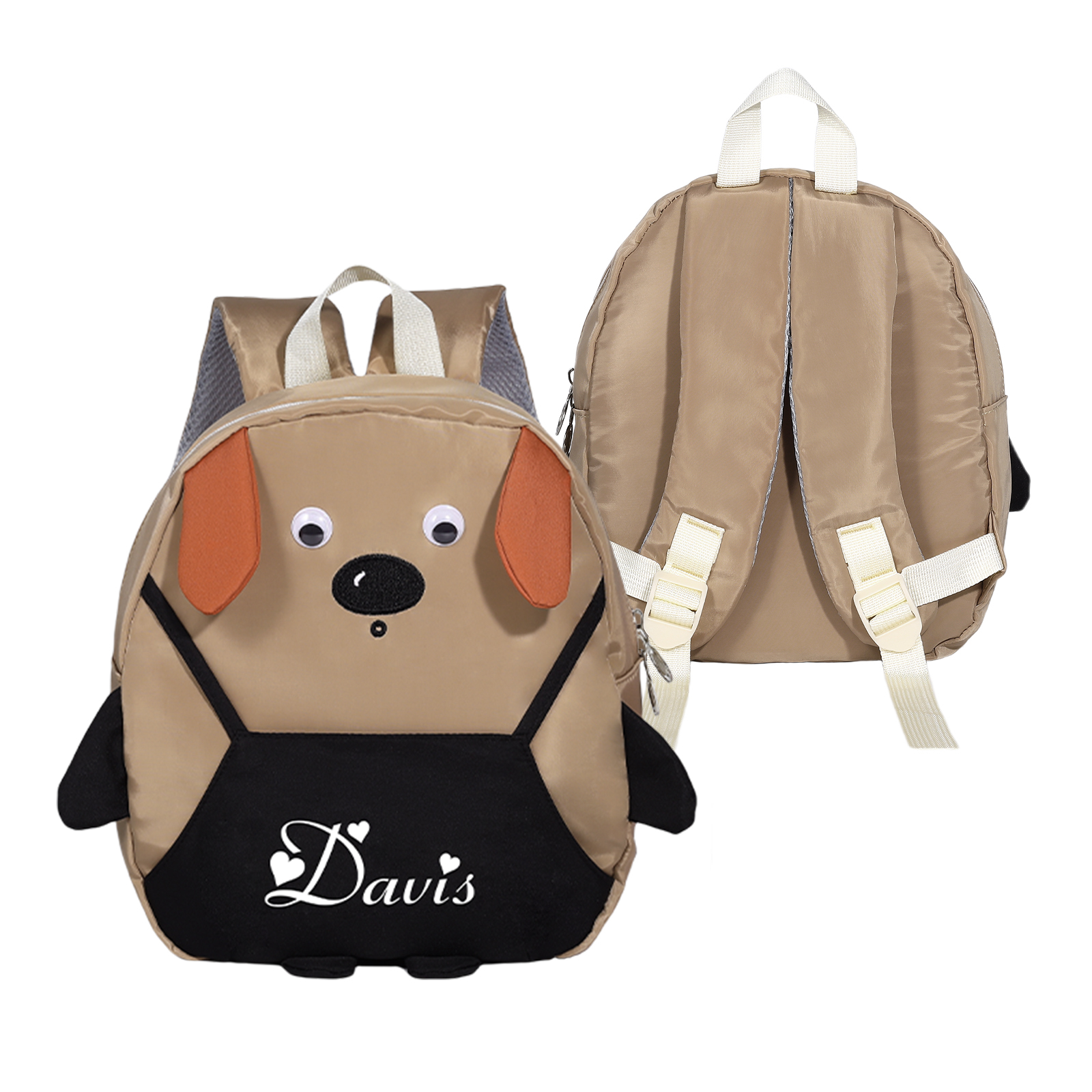 Personalised Kids Dog Backpack with Custom Name – Back to School Gift | Jessemade