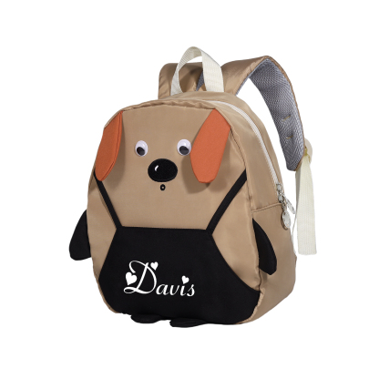 Personalised Kids Dog Backpack with Custom Name – Back to School Gift | Jessemade