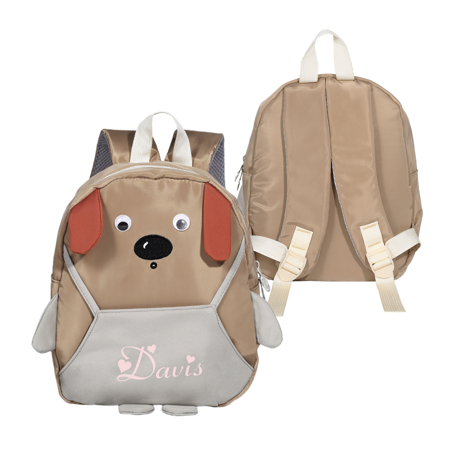 Personalised Kids Dog Backpack with Custom Name – Back to School Gift | Jessemade