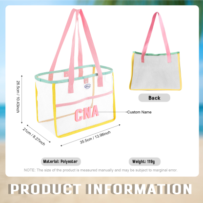 Personalised Tote Bag with Custom Name – 6 Style Options, Practical & Trendy Gift | Jessemade