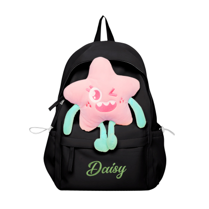 Personalised Star Backpack with 1 Custom Name and Colour, 5 Colours | Jessemade