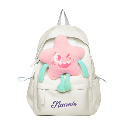 Personalised Star Backpack with 1 Custom Name and Colour, 5 Colours | Jessemade