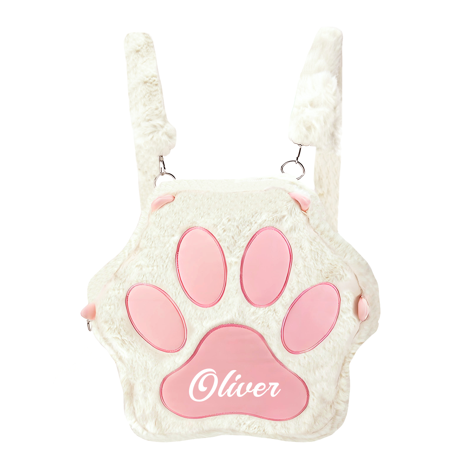 Personalised Cat Paw Backpack with Custom Name and Colour, 4 Styles | Jessemade