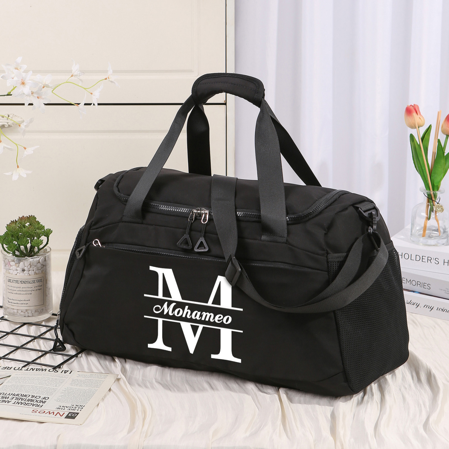 Personalised Travel Bag with Custom Name Perfect Gift for Men & Women