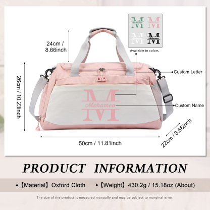 Personalised Travel Bag with Custom Name Perfect Gift for Men & Women