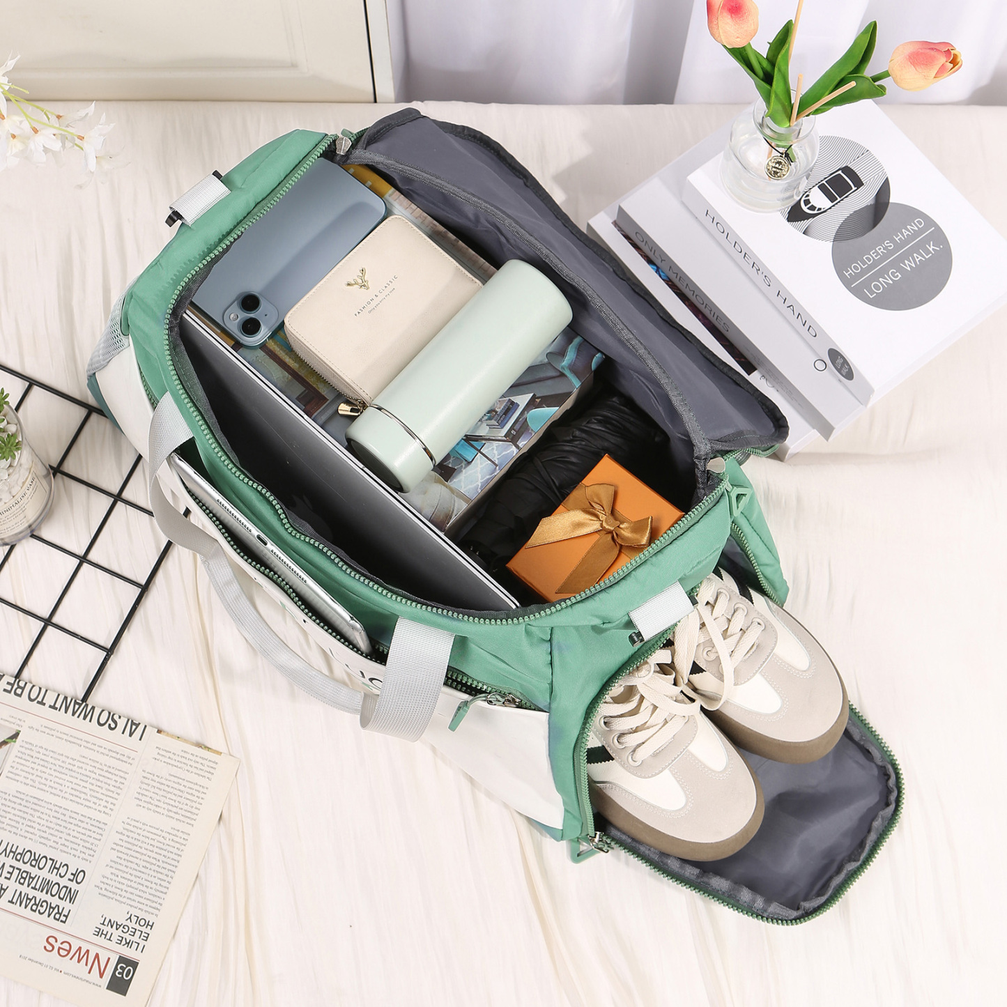 Personalised Travel Bag with Custom Name Perfect Gift for Men & Women