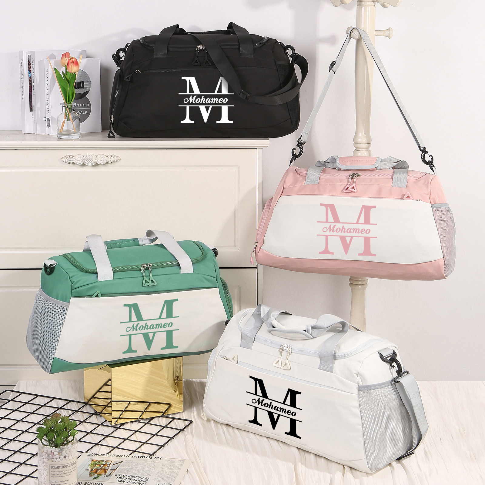 Personalised Travel Bag with Custom Name Perfect Gift for Men & Women