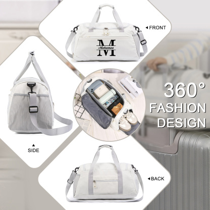 Personalised Travel Bag with Custom Name Perfect Gift for Men & Women