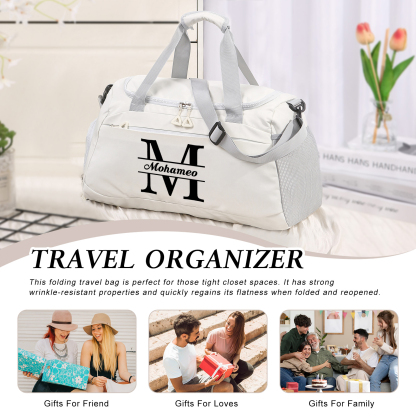 Personalised Travel Bag with Custom Name Perfect Gift for Men & Women
