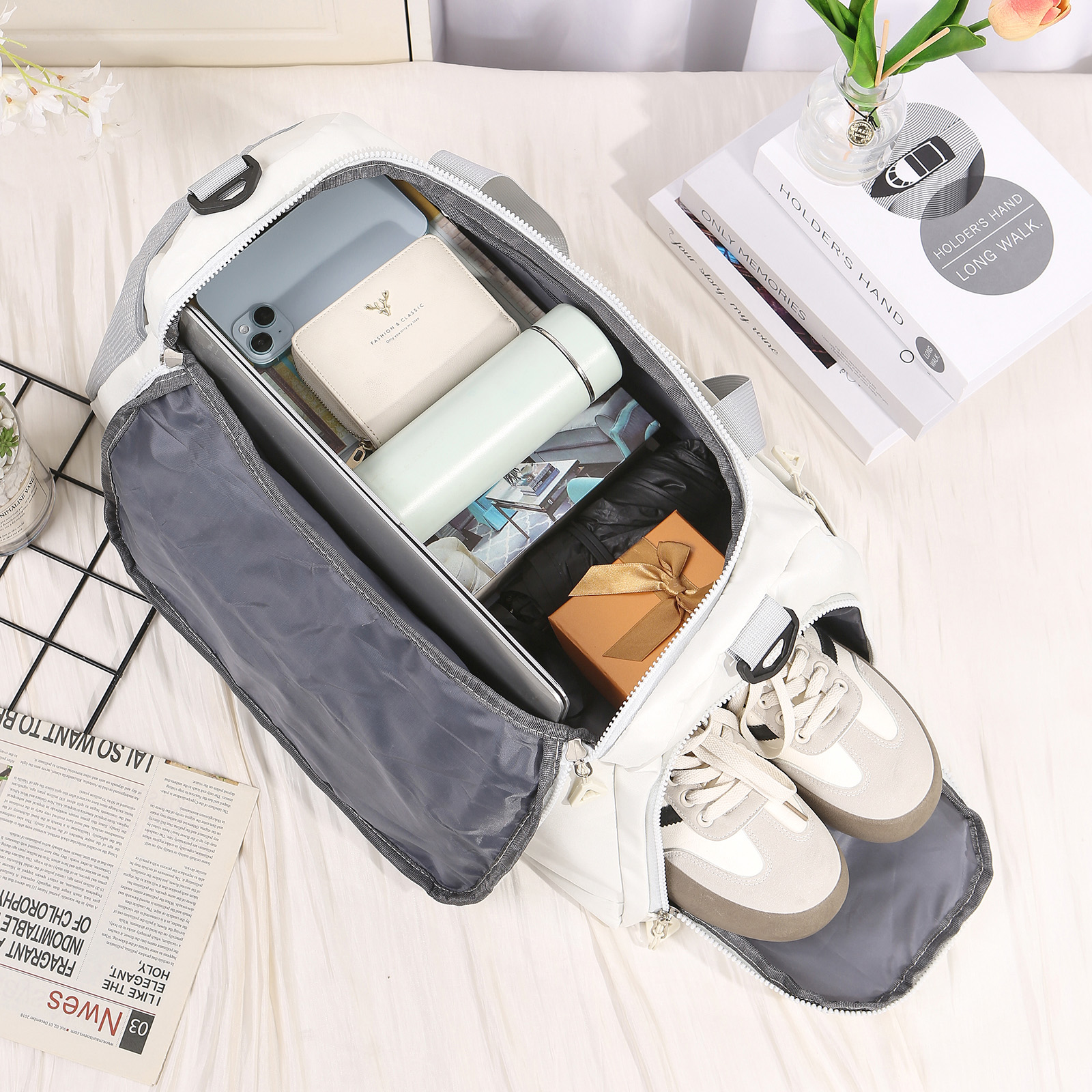 Personalised Travel Bag with Custom Name Perfect Gift for Men & Women