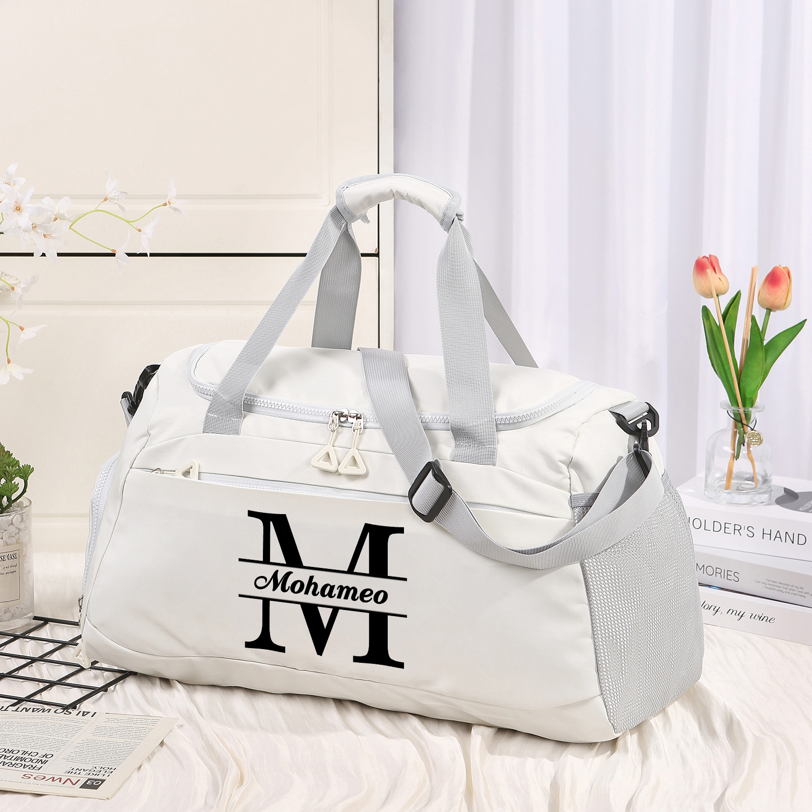 Personalised Travel Bag with Custom Name Perfect Gift for Men & Women