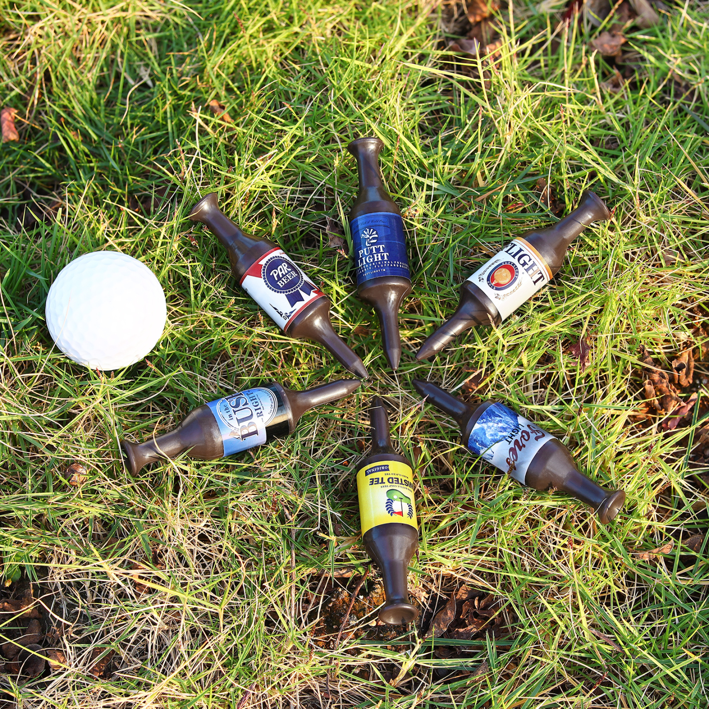 Virtually Unbreakable Golf Tees Recyclable Plastic Golf Tee 6 Pack Gift for Him