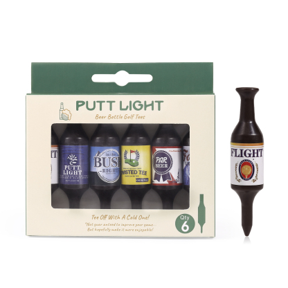 Virtually Unbreakable Golf Tees Recyclable Plastic Golf Tee 6 Pack Gift for Him