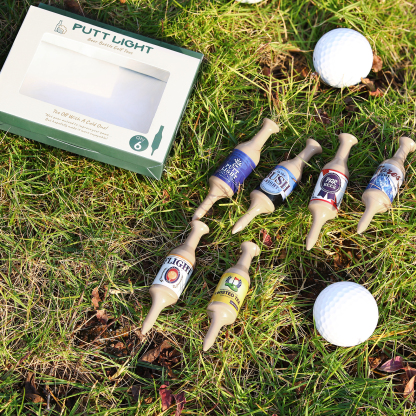 Virtually Unbreakable Golf Tees Recyclable Plastic Golf Tee 6 Pack Gift for Him