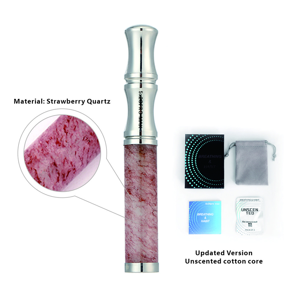 Tiger’s Eye Stone Breathing Necklace, Steel Accents