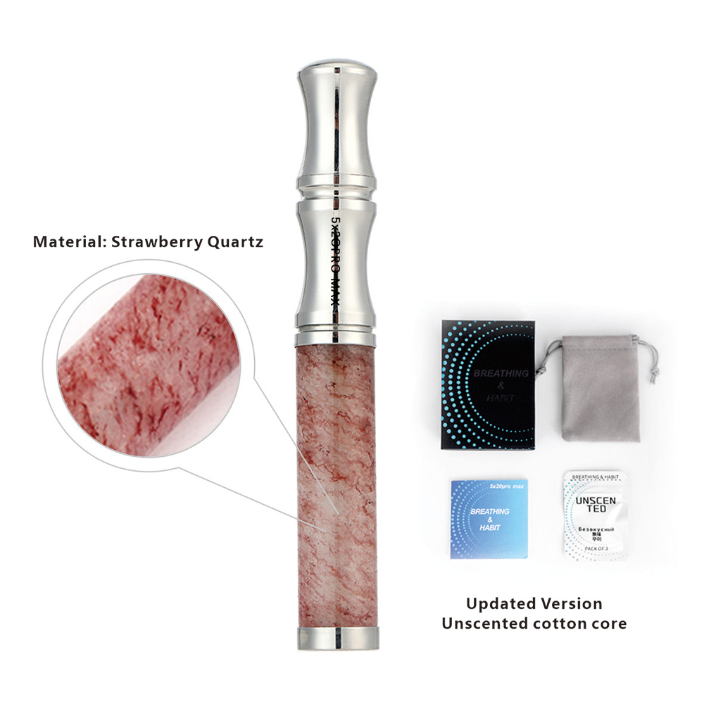 Tiger’s Eye Stone Breathing Necklace, Steel Accents