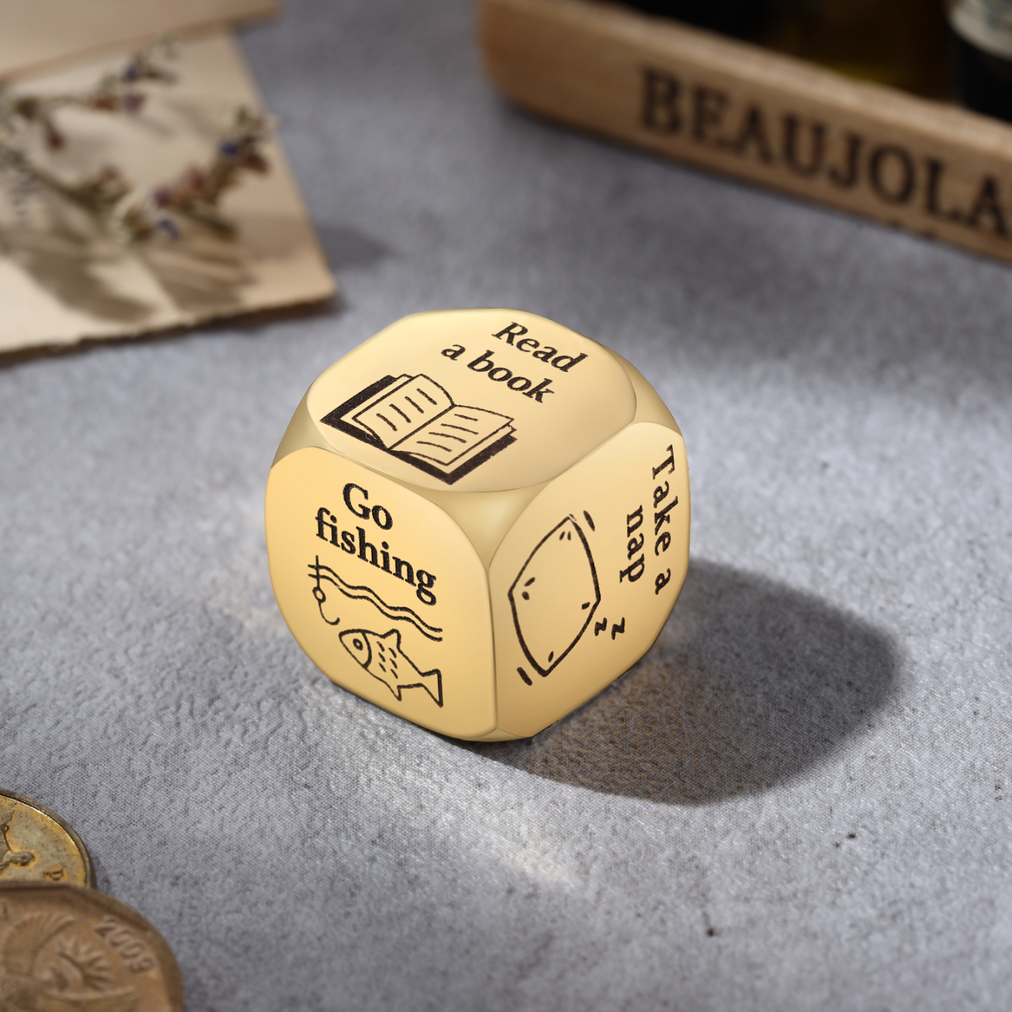 Personalised Retirement Dice Custom 6 Patterns Funny Gifts for Family Friends | Jessemade-Jessemade AU