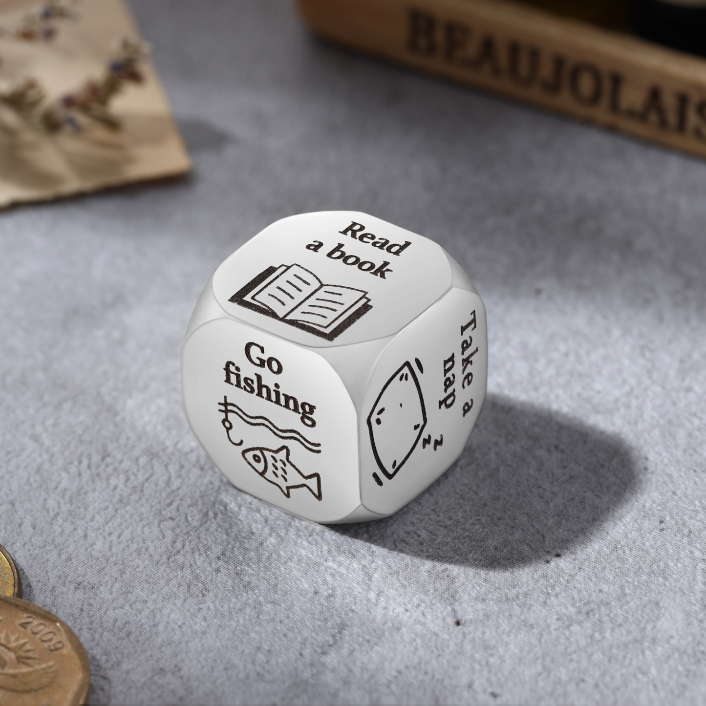 Personalised Retirement Dice Custom 6 Patterns Funny Gifts for Family Friends | Jessemade-Jessemade AU