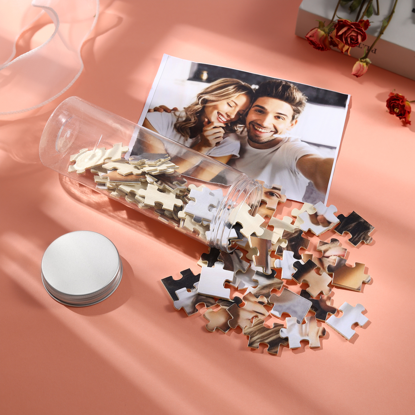 Personalised Canned Custom Photo Puzzle Custom 1 Photo 70 or 120 Pieces Gift for Her | Jessemade