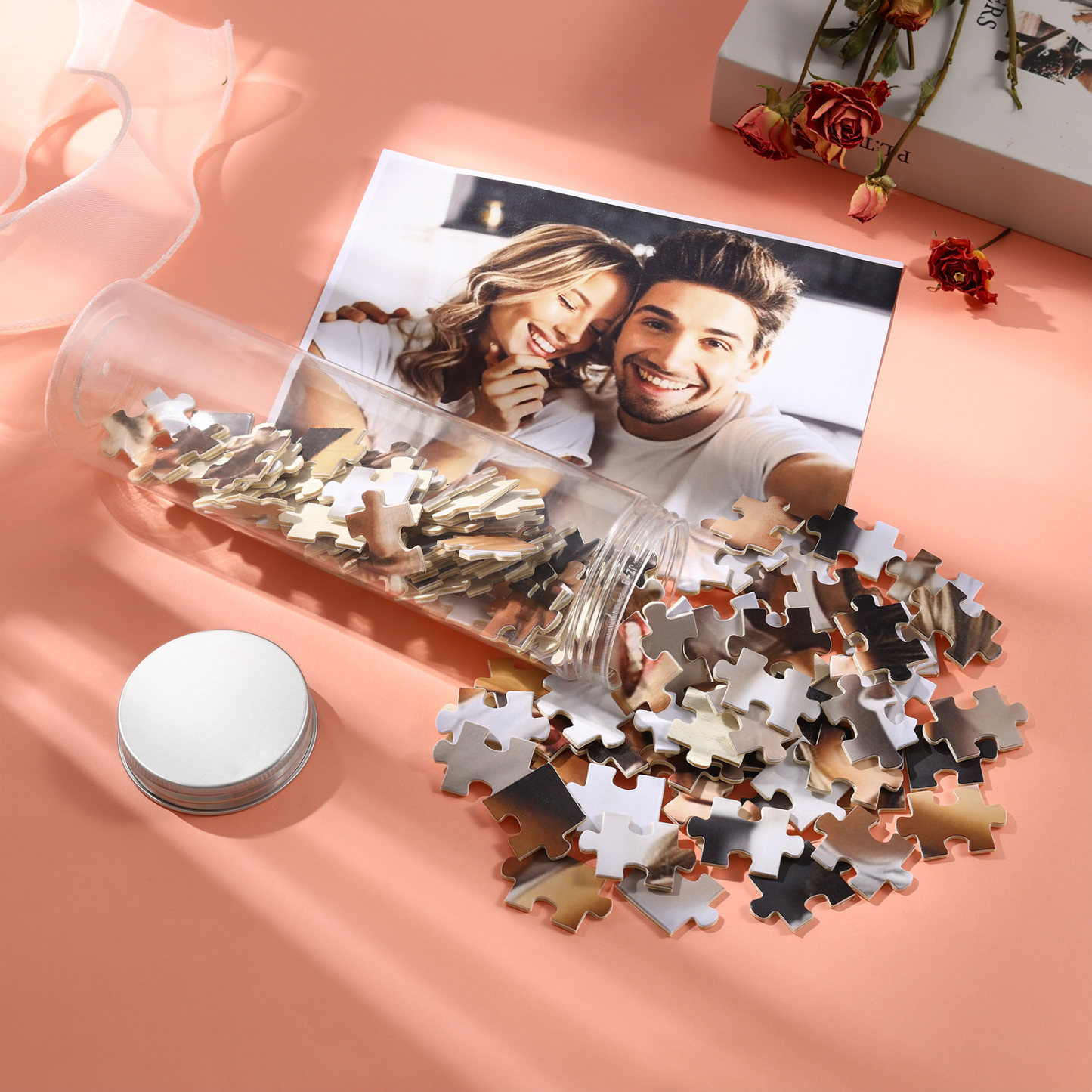 Personalised Canned Custom Photo Puzzle Custom 1 Photo 70 or 120 Pieces Gift for Her | Jessemade